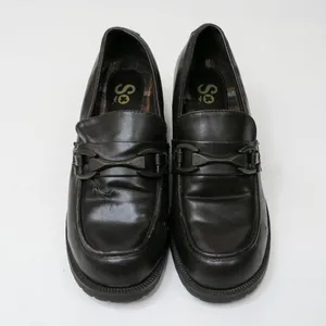Vintage 90s So Suzzie Brown Heeled Loafers thumbnail 2