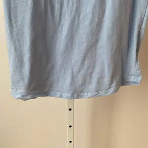 Victoria's Secret M Blue Camisole Lace‎ Trim Cotton Stretch Tank Top Pajamas thumbnail 3