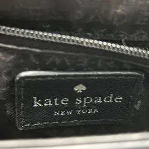 Kate Spade Crossbody Bag Black Purse Gold Chain Detail Snap Cow Hide Leather thumbnail 13