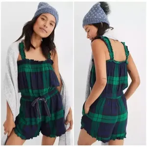 ✨ NWOT✨Aerie Flannel Romper✨ thumbnail 4
