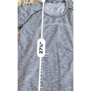 Lululemon Swiftly Tech Short Sleeve Crew Gray Speckled Black White Size 8 thumbnail 9