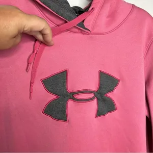 Under Armour‎ semi fitted hoodie size large pink thumbnail 3