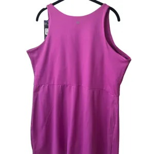 NEW GapFit Active Tank‎ Dress Built in Bra and Shorts Deep Rosebud Comfort XXL thumbnail 6