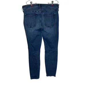 Gap Womens Jeans Curvy Skinny Leg Denim Mid-Rise Stretch Indigo Blue Size 34R thumbnail 6