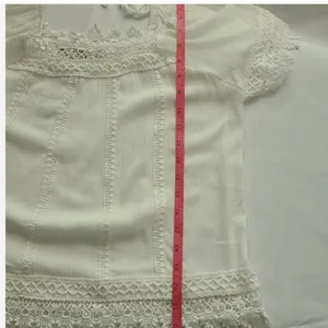 NWT American Rag White Crochet Detail Square Neck Short Sleeve Women's Small‎ thumbnail 7