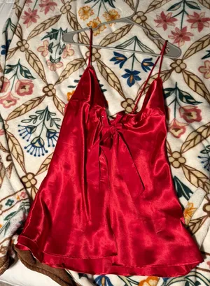 Vintage Victoria's Secret Satin Top Pajama thumbnail 1