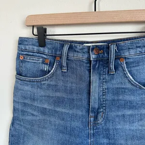 Madewell High Rise Denim Mid Rise Shorts thumbnail 10