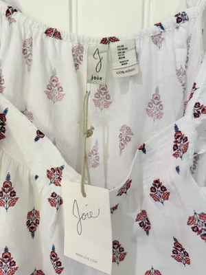 Joie Print Ruffle Strap Tank Top thumbnail 3