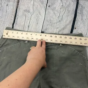 LL Bean Women’s Green Pants with Belt straight leg size 12 thumbnail 9