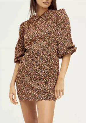 Free People Making‎ Plans Mini Dress floral sz 10 thumbnail 1
