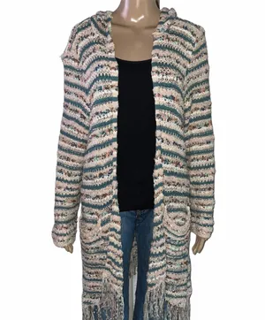 American Rag Hooded Fringed Duster thumbnail 1