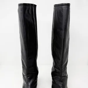 [Stuart Weitzman] Black Leather Accummulate Tall Knee High Riding Boots Size 7.5 thumbnail 6