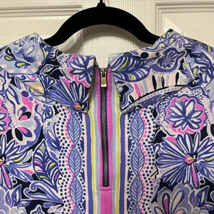 Lilly Pulitzer Saralyn Dress sweatshirt‎ material back zip size XXS thumbnail 8