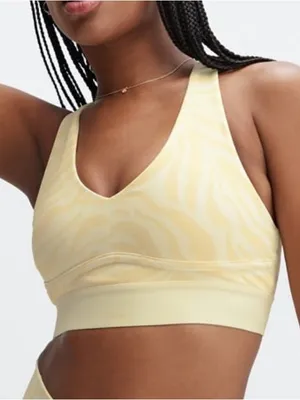 Fabletics Pale Yellow Zebra Print All Day Every Day Bra thumbnail 5