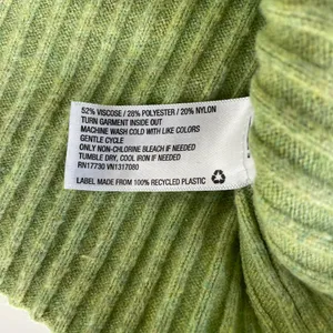 Wild Fable Light Heather Green Sweatheart Neckline Ribbed Cropped Sweater Sz L thumbnail 5