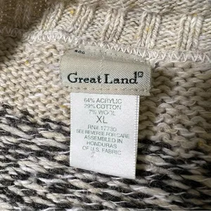 The Great Great Land Vintage Fair Isle Knit Sweater thumbnail 7