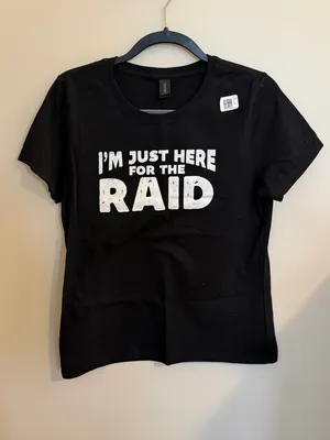 Gildan I’m Just Here for the Raid T Shirt thumbnail 2