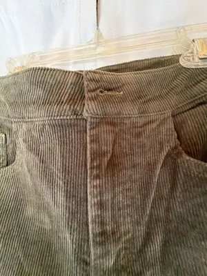Altar'd State Corduroy Flare Pants Size 25 Olive Green thumbnail 2