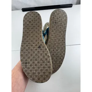 Sanuk Yoga Sling Sidewalk Surfers Womens 7 Blue White Geometric Boho Comfort‎ thumbnail 3