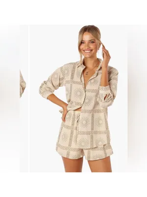 Petal & Pup Penny Sun Geo patterned Short Set Size Small thumbnail 2