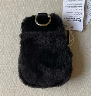 Clippable Nano Pouch *Plush Fleece - Black/Gold thumbnail 7