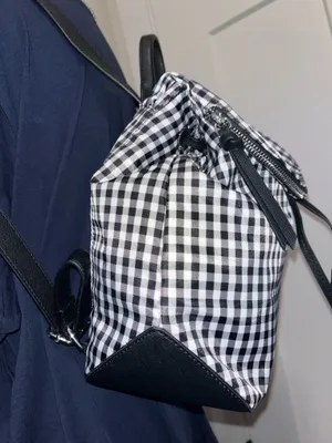 Karl Lagerfeld Cara Gingham Backpack  thumbnail 3