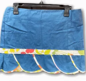 preloved Anthropologie‎ Mini Skirt Blue thumbnail 1
