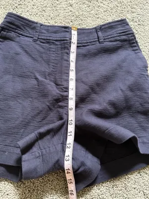 Boden Dark Blue Navy Shorts Womens Size 4 High Rise Preppy Classic thumbnail 5