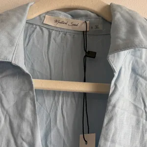 Mustard Seed Sky Blue Shirt Dress thumbnail 3