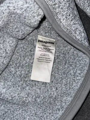 Patagonia Women’s Better Sweater 1/4 Zip Fleece Pullover Birch White Gray Medium thumbnail 10