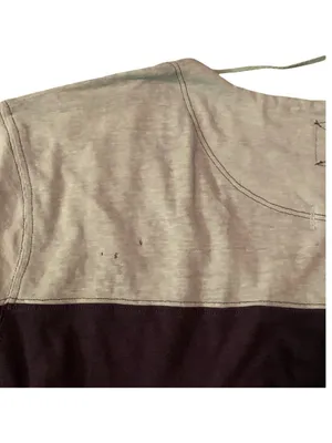We The Free People Size S Womens Two Tone V Neck Oversized Baseball Tee Top Boho thumbnail 8