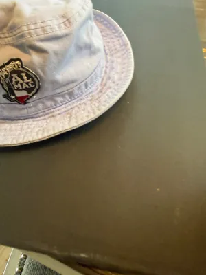 Adidas Trefoil Embroidered Light Purple Cotton Bucket Hat with AL-MAC Patch thumbnail 3