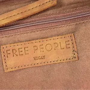 Free People Faux Leather Zip Around Wristlet‎ Wallet Tan thumbnail 7