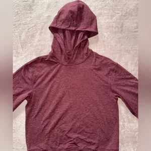 Lululemon Sweater Womens Red Lead The Pack Hoodie Rulu Fabric Run size‎ 4 thumbnail 2