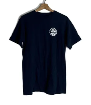 Vans Shirt Medium Navy Off The Wall Checkerboard Graphic Short Sleeve thumbnail 1