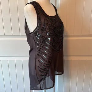 Studio Y SHEER BEADED BLOUSE thumbnail 5