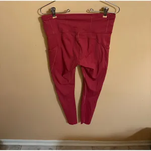 Lululemon Fast & Free 7/8 Nulux 25” Leggings in Violet Red thumbnail 5
