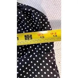 Land’s End Halter Tankini Top Bathing Suit Black White Polka Dot Women’s Size 8 thumbnail 5