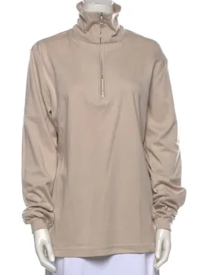 Bogner Mock Neck Long Sleeve Oversized 1/4 Zipped Sweatshirt Size M thumbnail 1