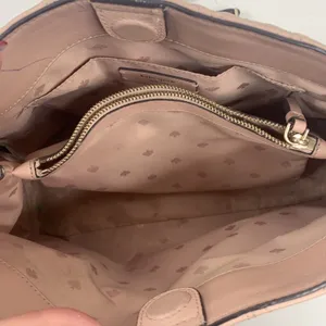 Kate Spade Large Shoulder Bag Briar Lane Quilted Emelyn Pink Leather Gold Chain thumbnail 9