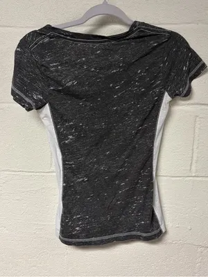 Team Apparel Women's Heather Black Steelers Short Sleeve Tee Size Small thumbnail 2