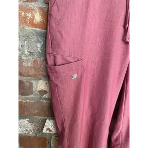 Grey's Anatomy by Barco Signature Women's Drawstring Scrub Pants Mauve Pink XXS thumbnail 3