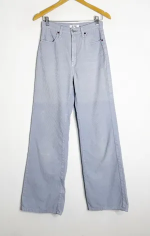 RE/DONE Wide Leg Corduroy Pants – Size 25 – Washed Slate – High Rise thumbnail 1