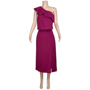 SÉZANE Elea One Shoulder Blouse, Magenta, FR40/US8 thumbnail 11
