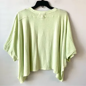 Free People Boxy T-Shirt Glass Bamboo Green S thumbnail 5