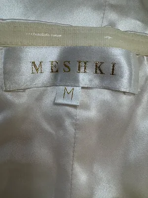 Meshki Alessia Diamante Ivory Rhinestone Strapless Mini Dress size Medium Bride thumbnail 4