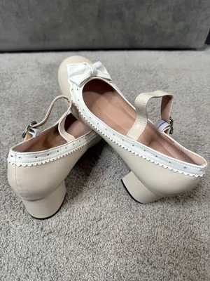 Women’s Chunky Heel Mary Jane Pumps Cute Bow Hearts Round Toe Size 10.5 NEW thumbnail 9