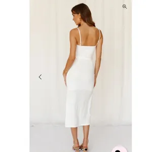 Hello Molly White Ways I Loved You Knit Midi Dress Tie Waist Size S Minimalist thumbnail 3