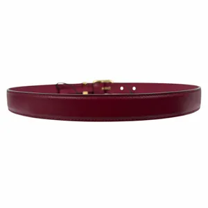 Gucci Interlocking GG Logo Leather Belt Russet Red Size 80cm/ 32in thumbnail 7