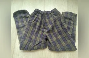 Vintage Wool Plaid Pants Size 25 thumbnail 2